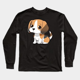 Beagle Kawaii Long Sleeve T-Shirt